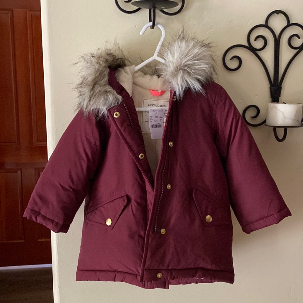 NWT toddler size 2 crewcuts parka jacket